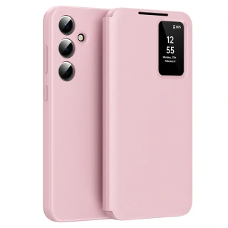 Pouzdro Samsung Galaxy A37 5G Smart View Techsuit, růžové